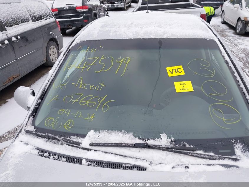 2008 Hyundai Accent VIN: KMHCN35C88U076696 Lot: 12475399