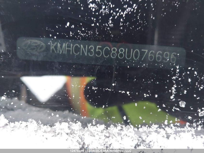 2008 Hyundai Accent VIN: KMHCN35C88U076696 Lot: 12475399