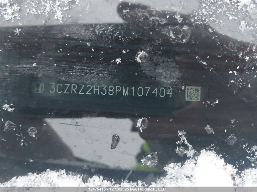 2023 Honda Hr-V VIN: 3CZRZ2H38PM107404 Lot: 12475415