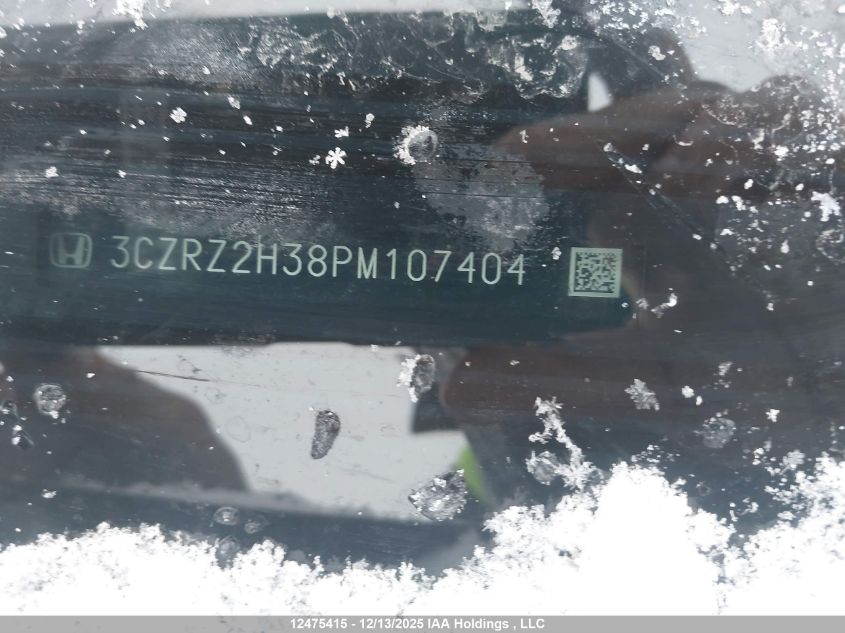 2023 Honda Hr-V VIN: 3CZRZ2H38PM107404 Lot: 12475415