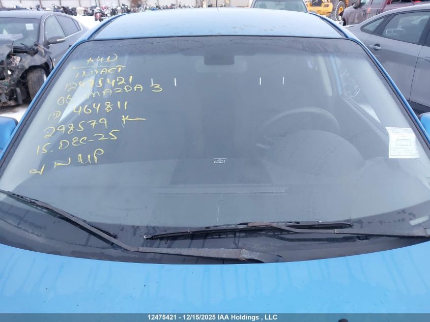 2006 Mazda 3 Hatchback VIN: JM1BK143961464811 Lot: 12475421