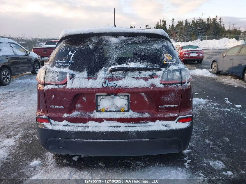 2022 Jeep Cherokee Sport VIN: 1C4PJMAB1ND503720 Lot: 12475519