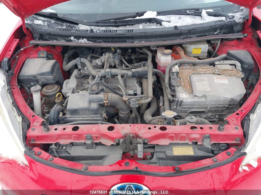 2013 Toyota Prius C VIN: JTDKDTB31D1549339 Lot: 12475531