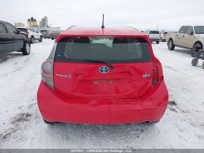 2013 Toyota Prius C VIN: JTDKDTB31D1549339 Lot: 12475531