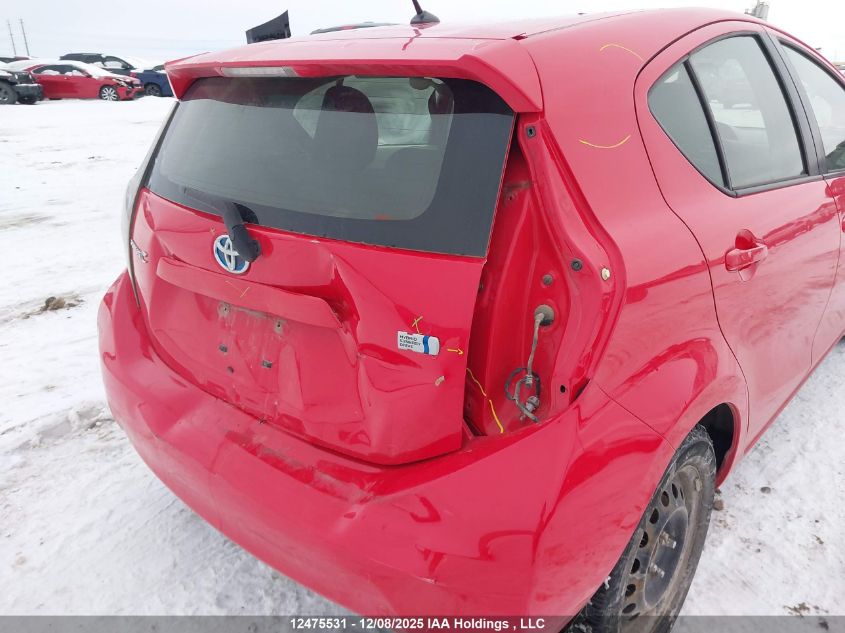 2013 Toyota Prius C VIN: JTDKDTB31D1549339 Lot: 12475531