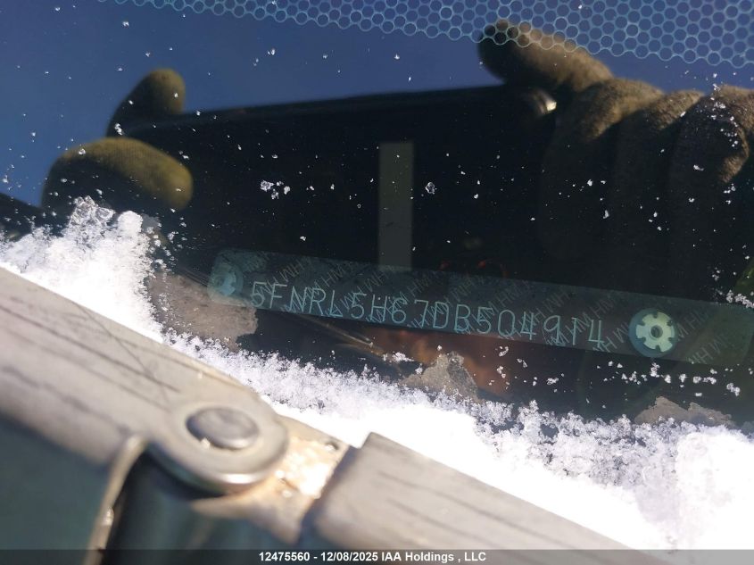 2013 Honda Odyssey Ex-L VIN: 5FNRL5H67DB504914 Lot: 12475560