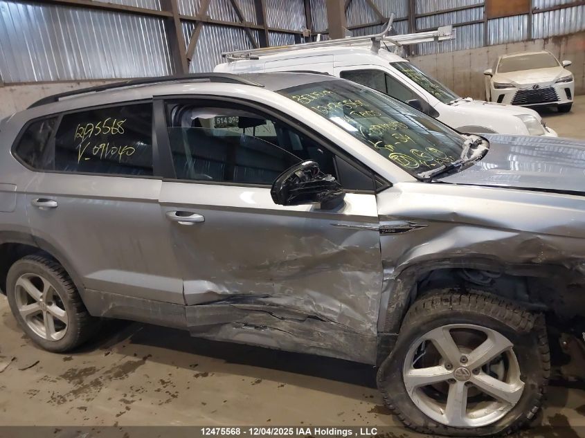 2024 Volkswagen Taos Trendline VIN: 3VVGX7B27RM091040 Lot: 12475568