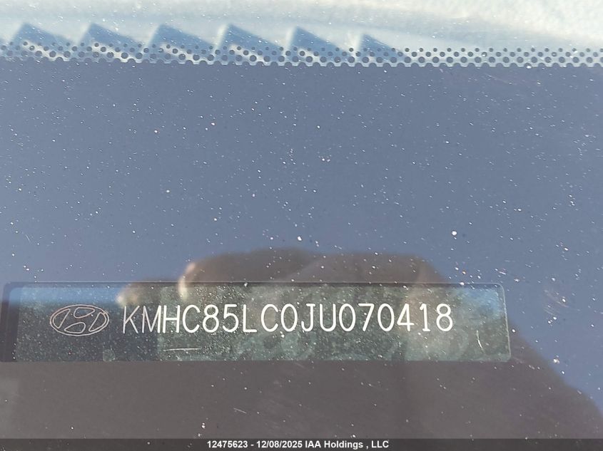 2018 Hyundai Ioniq VIN: KMHC85LC0JU070418 Lot: 12475623