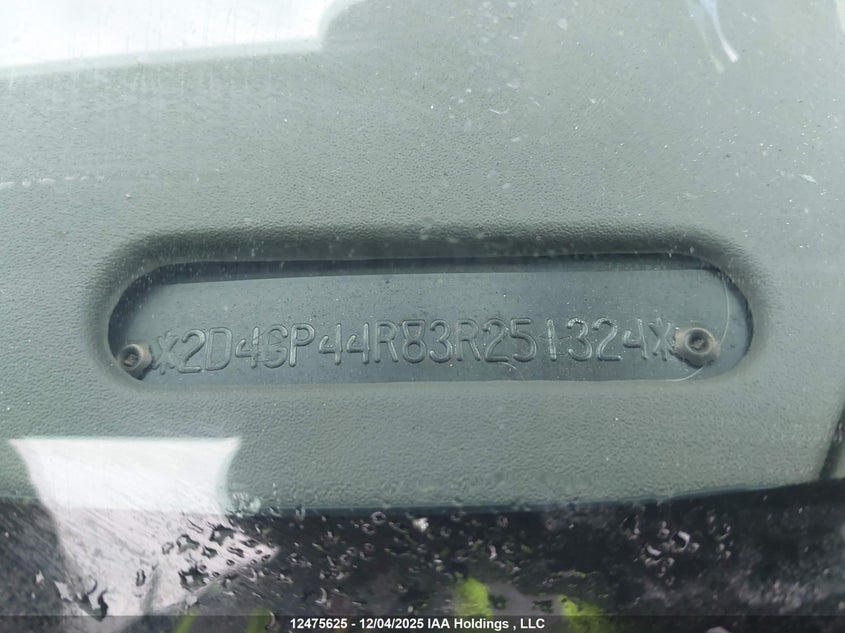 2D4GP44R83R251324 2003 DODGE CARAVAN photo no. 18