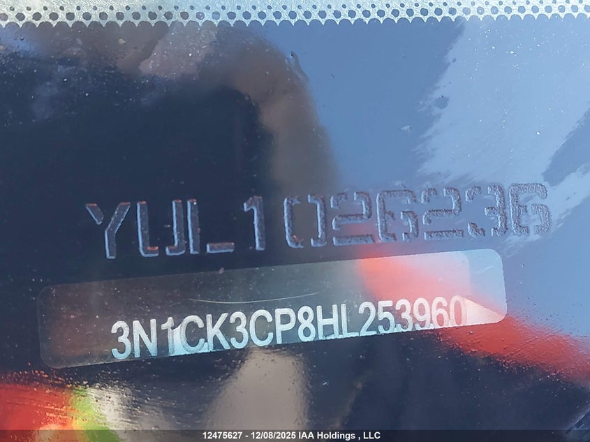 2017 Nissan Micra VIN: 3N1CK3CP8HL253960 Lot: 12475627