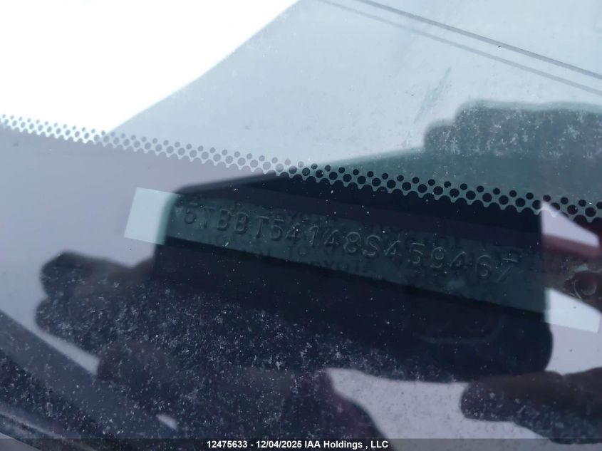 2008 Toyota Tundra Sr5 4.7L V8 VIN: 5TBBT54148S459467 Lot: 12475633