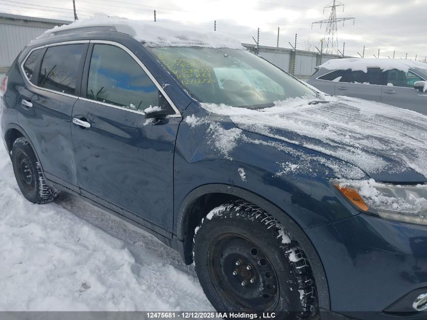 2015 Nissan Rogue S/Sl/Sv VIN: 5N1AT2MV6FC834869 Lot: 12475681