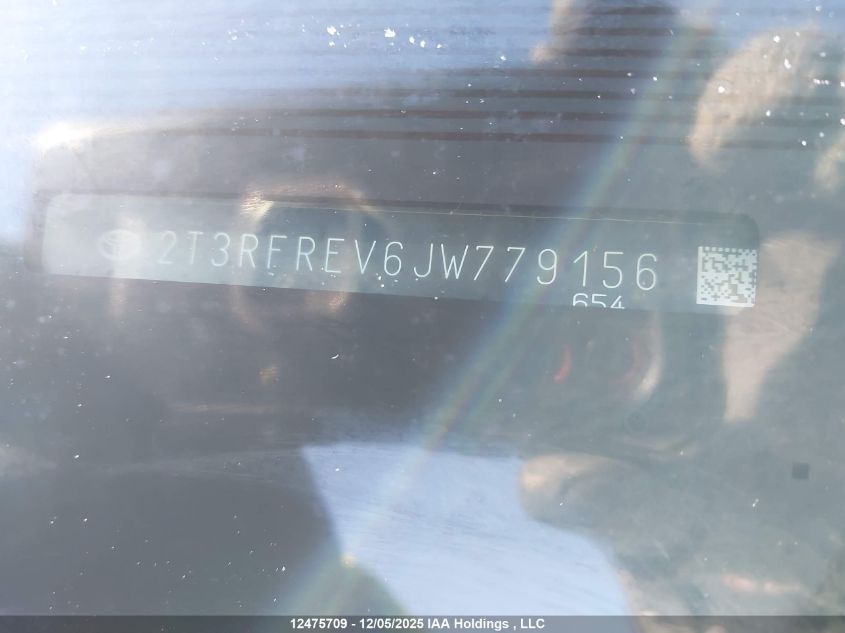 2018 Toyota Rav4 Adventure/Xle VIN: 2T3RFREV6JW779156 Lot: 12475709