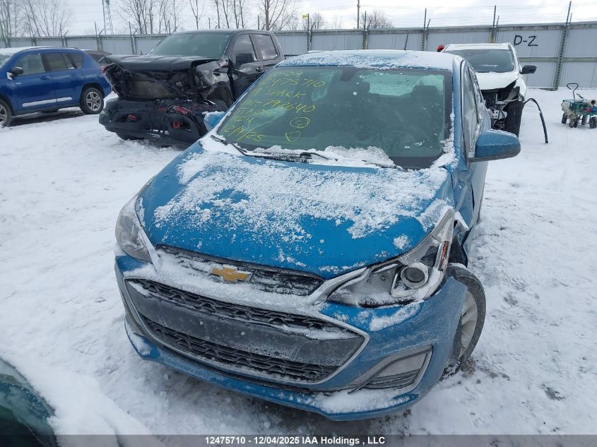 2019 Chevrolet Spark 1Lt Cvt VIN: KL8CD6SA9KC792640 Lot: 12475710