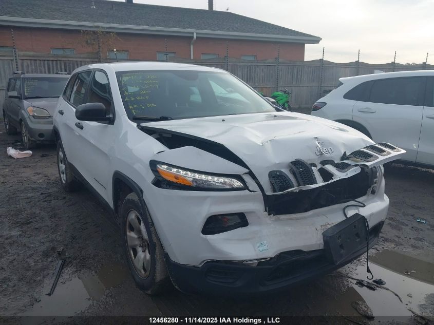 2015 Jeep Cherokee Sport VIN: 1C4PJMAS0FW713554 Lot: 12456280X