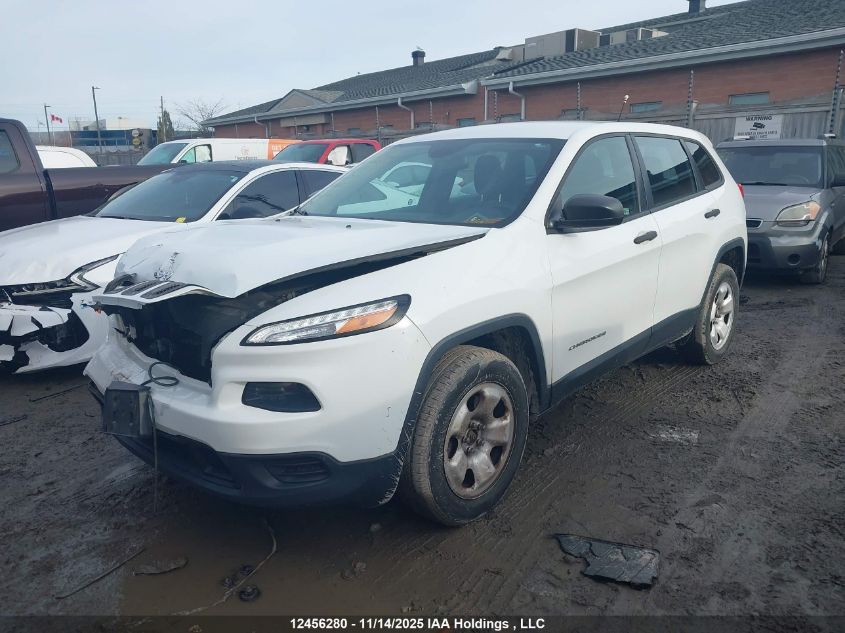 2015 Jeep Cherokee Sport VIN: 1C4PJMAS0FW713554 Lot: 12456280X