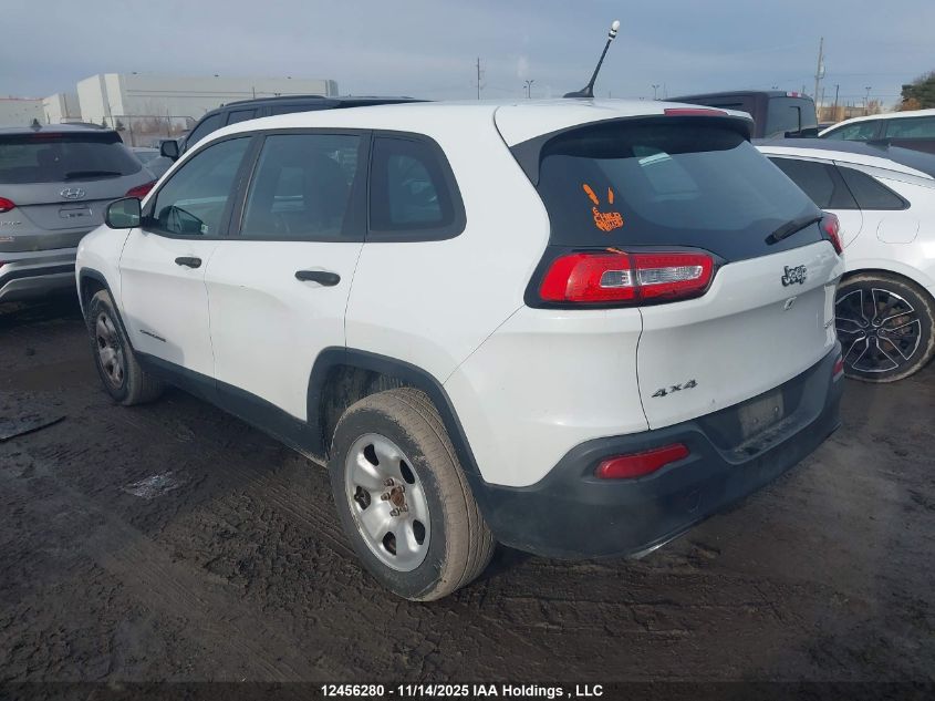 2015 Jeep Cherokee Sport VIN: 1C4PJMAS0FW713554 Lot: 12456280X
