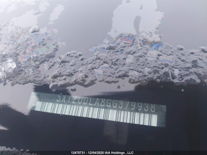 2016 Hyundai Santa Fe Sport 2.0T Se VIN: 5XYZUDLA8GG379938 Lot: 12475731