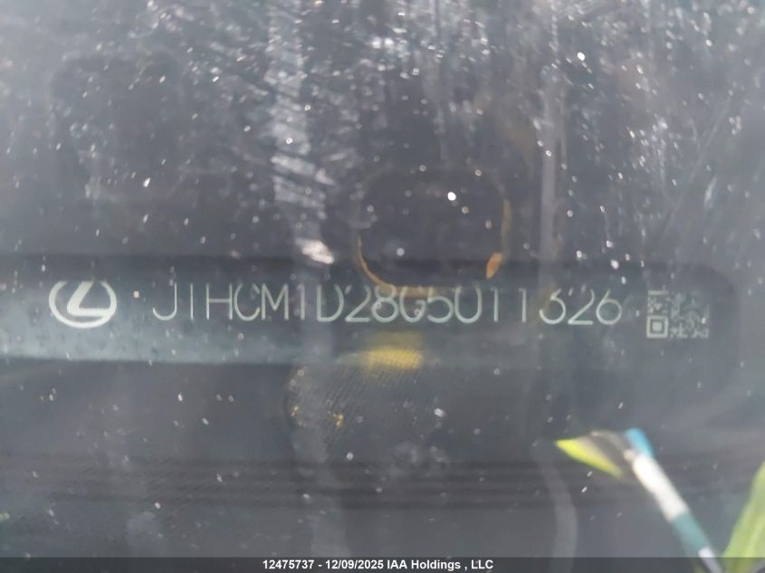 2016 Lexus Is 300 300 VIN: JTHCM1D28G5011326 Lot: 12475737