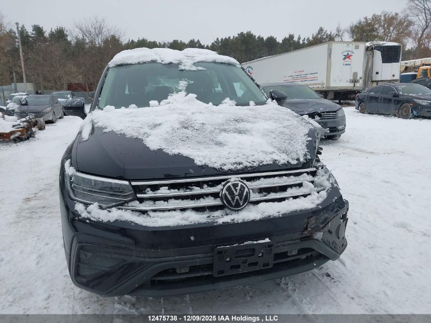 2022 Volkswagen Tiguan S VIN: 3VV0B7AX2NM061175 Lot: 12475738