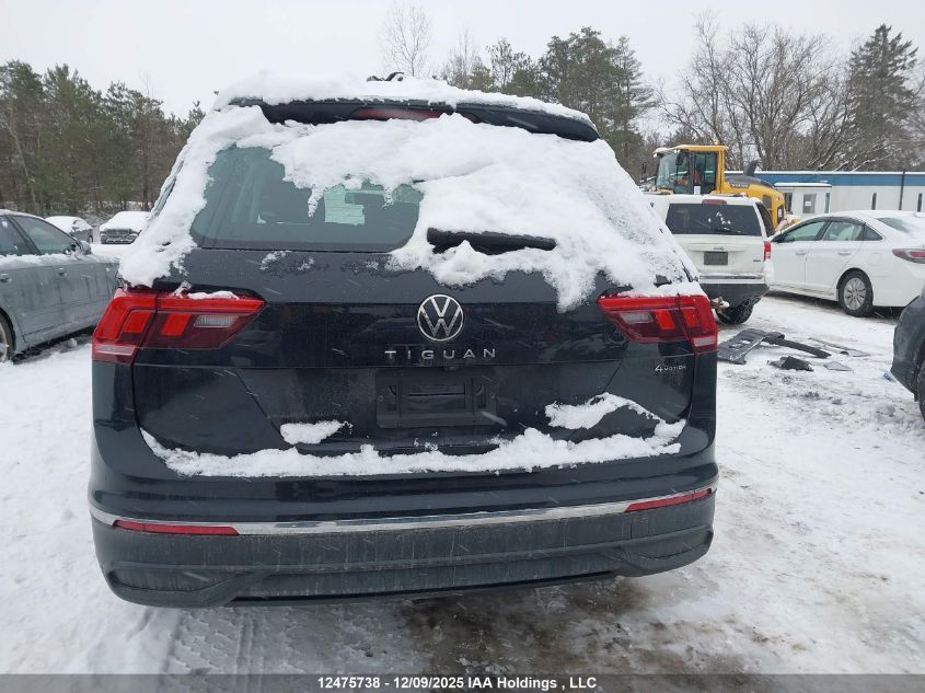 2022 Volkswagen Tiguan S VIN: 3VV0B7AX2NM061175 Lot: 12475738