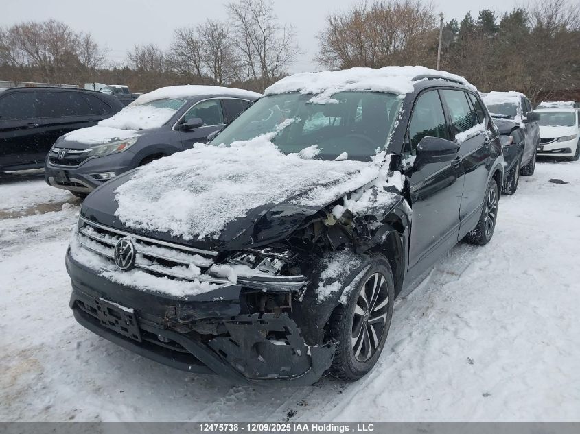 2022 Volkswagen Tiguan S VIN: 3VV0B7AX2NM061175 Lot: 12475738