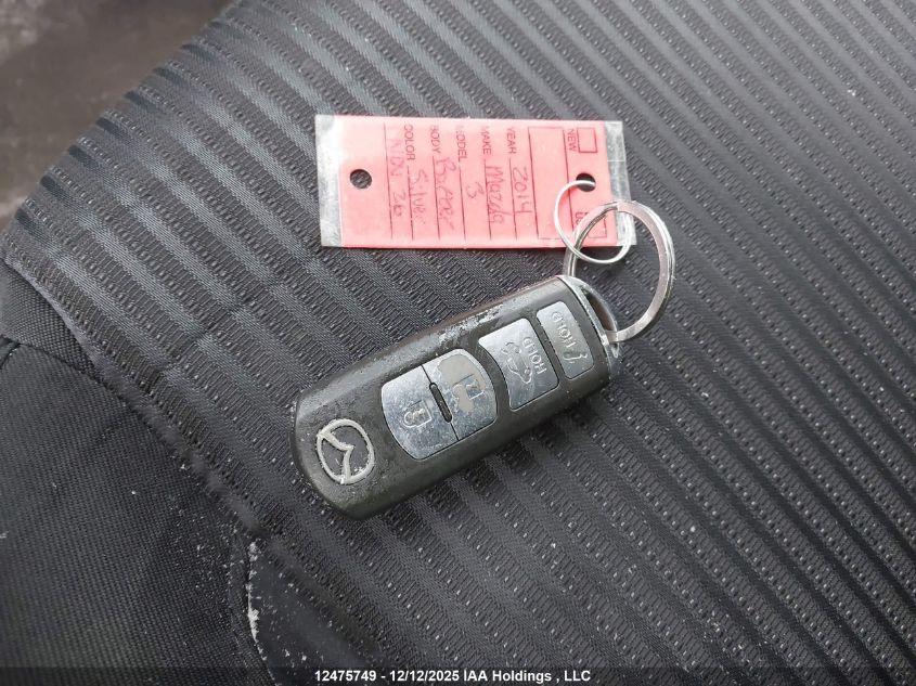 2014 Mazda Mazda3 VIN: JM1BM1V79E1175390 Lot: 12475749