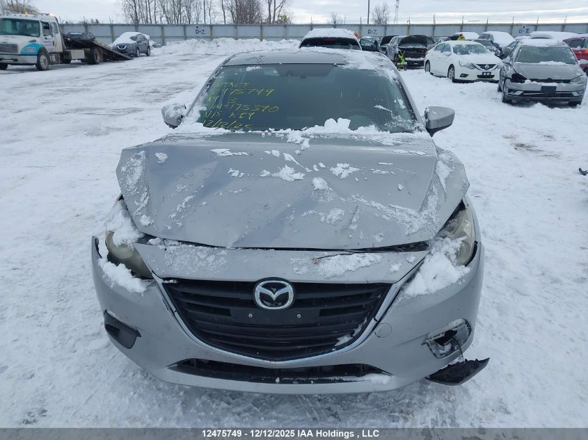 2014 Mazda Mazda3 VIN: JM1BM1V79E1175390 Lot: 12475749