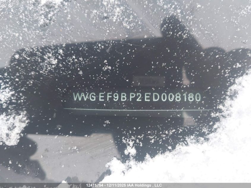 2014 Volkswagen Touareg 3.6L Executive/3.6L Lux/3.6L R-Line/3.6L Sport VIN: WVGEF9BP2ED008180 Lot: 12475754