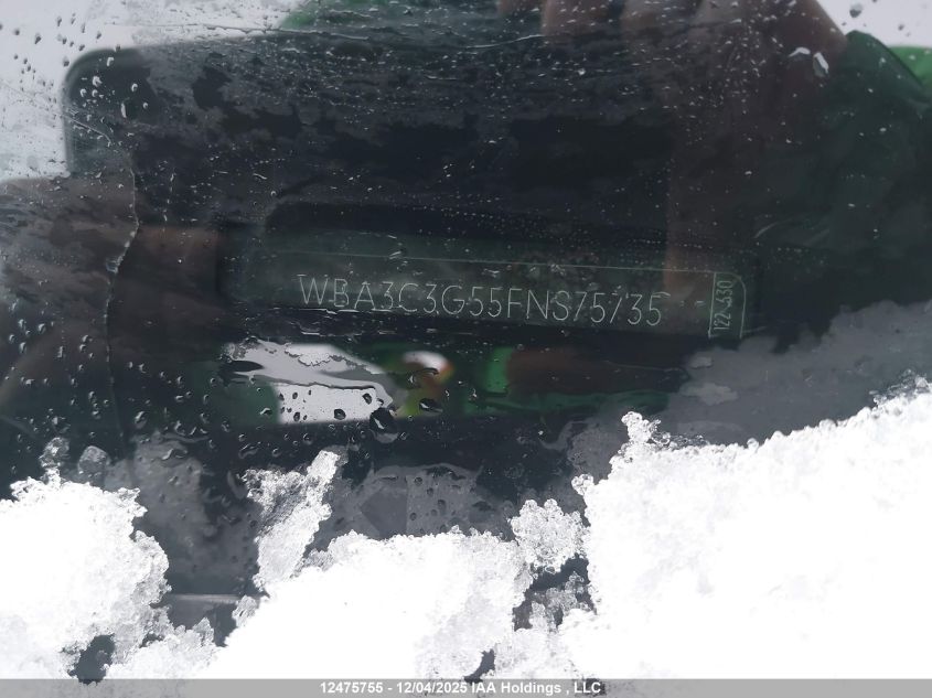 2015 BMW 320I xDrive VIN: WBA3C3G55FNS75735 Lot: 12475755