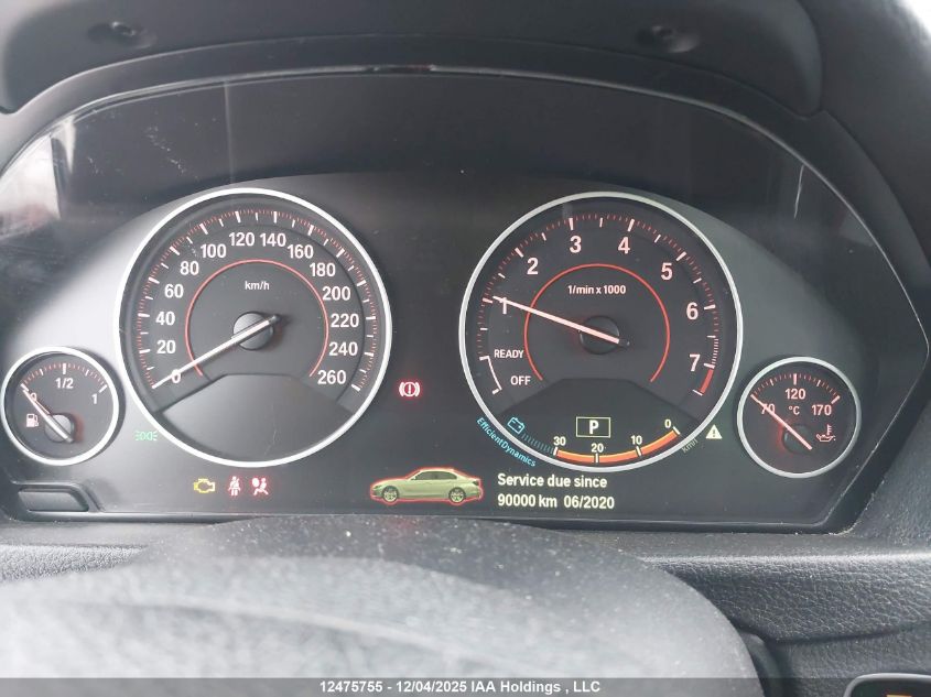 2015 BMW 320I xDrive VIN: WBA3C3G55FNS75735 Lot: 12475755