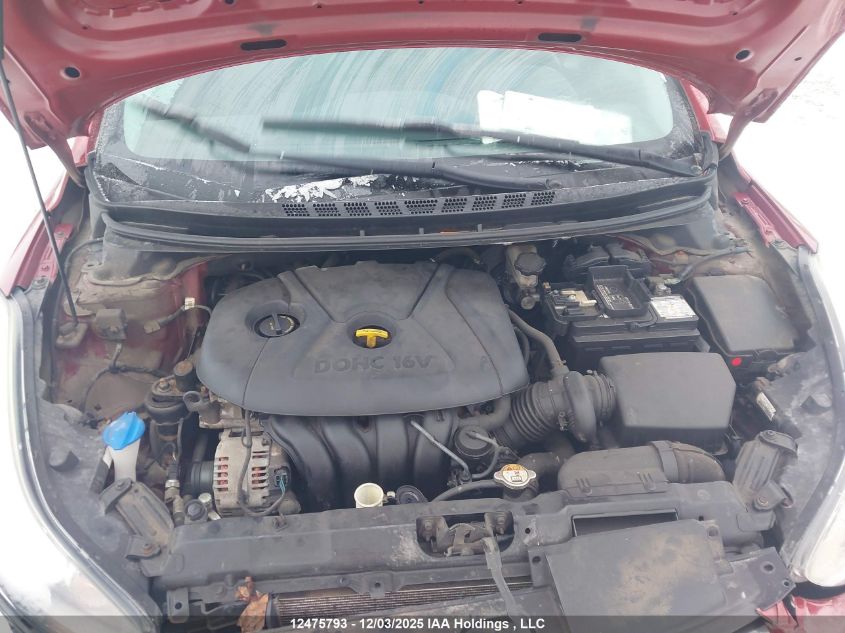 2014 Hyundai Elantra Gl VIN: 5NPDH4AE4EH511653 Lot: 12475793