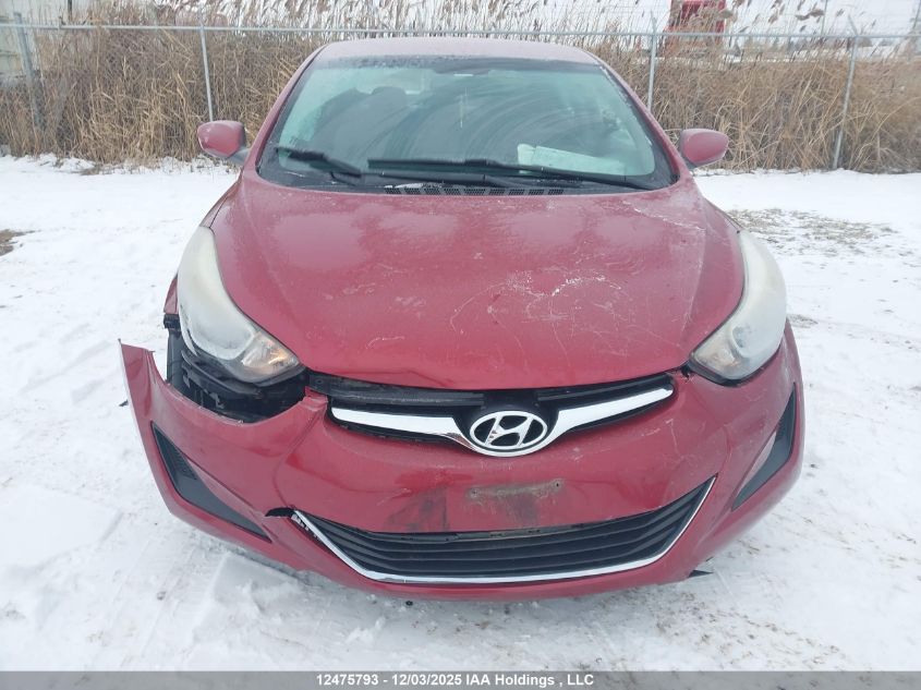 2014 Hyundai Elantra Gl VIN: 5NPDH4AE4EH511653 Lot: 12475793