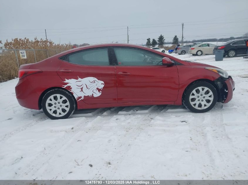 2014 Hyundai Elantra Gl VIN: 5NPDH4AE4EH511653 Lot: 12475793