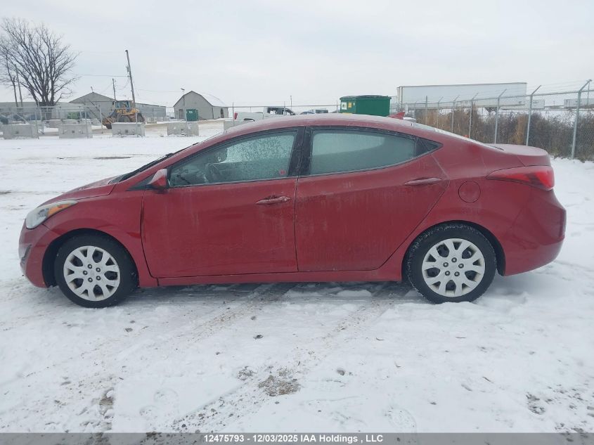2014 Hyundai Elantra Gl VIN: 5NPDH4AE4EH511653 Lot: 12475793