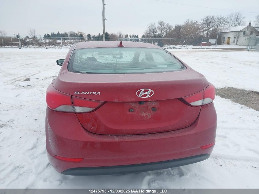 2014 Hyundai Elantra Gl VIN: 5NPDH4AE4EH511653 Lot: 12475793