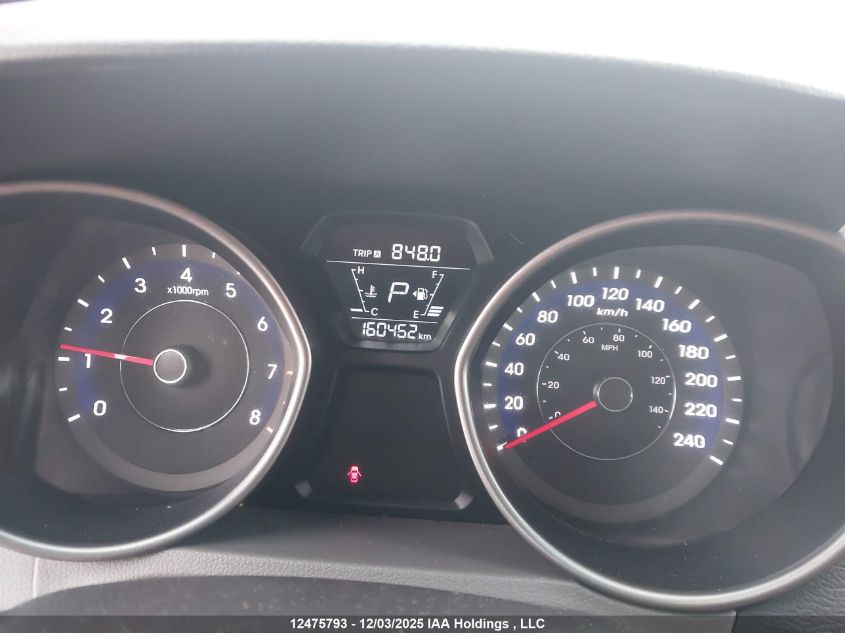 2014 Hyundai Elantra Gl VIN: 5NPDH4AE4EH511653 Lot: 12475793