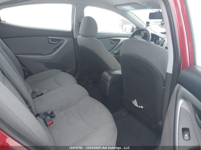 2014 Hyundai Elantra Gl VIN: 5NPDH4AE4EH511653 Lot: 12475793