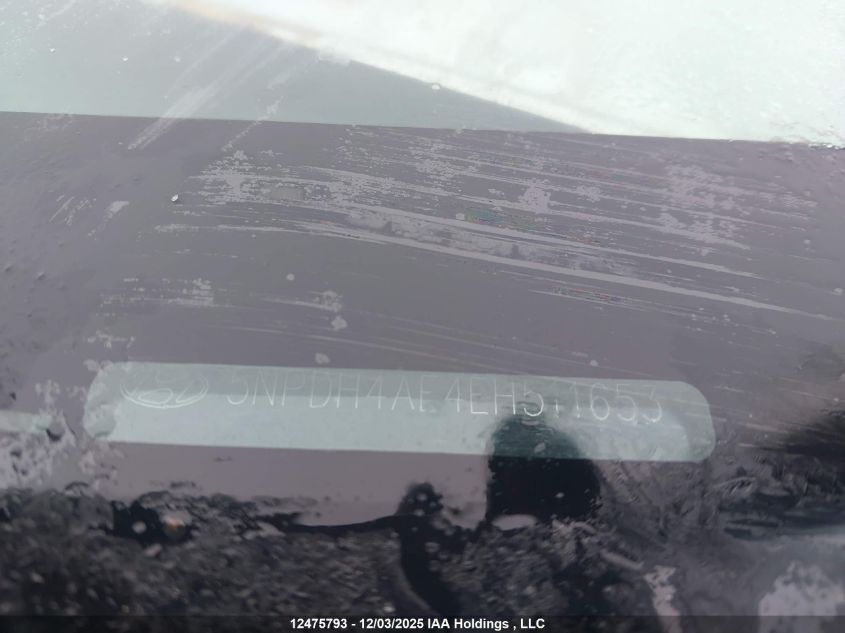 2014 Hyundai Elantra Gl VIN: 5NPDH4AE4EH511653 Lot: 12475793