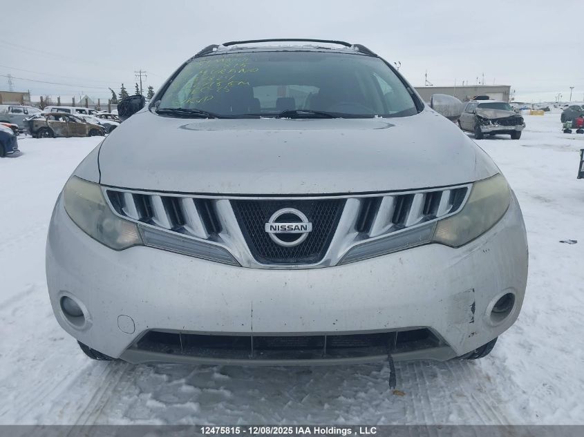 2009 Nissan Murano Sl VIN: JN8AZ18W69W137824 Lot: 12475815