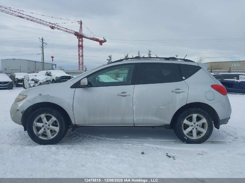 2009 Nissan Murano Sl VIN: JN8AZ18W69W137824 Lot: 12475815