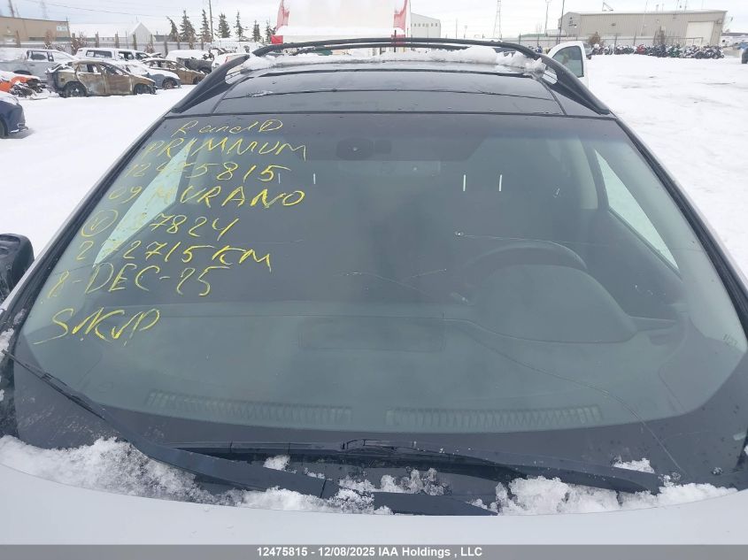 2009 Nissan Murano Sl VIN: JN8AZ18W69W137824 Lot: 12475815