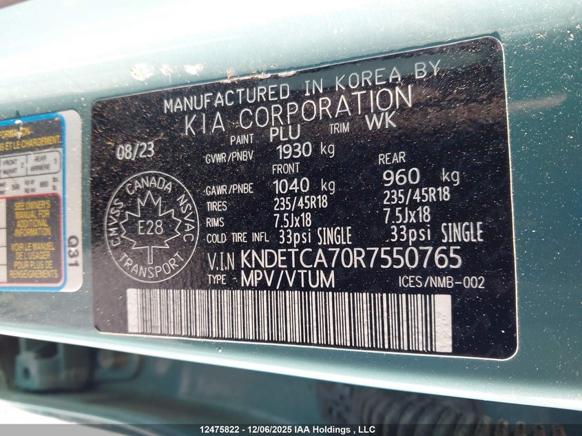 KNDETCA70R7550765 2024 KIA SELTOS photo no. 9