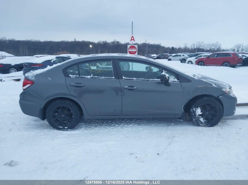 2013 Honda Civic Lx VIN: 2HGFB2F41DH020853 Lot: 12475855