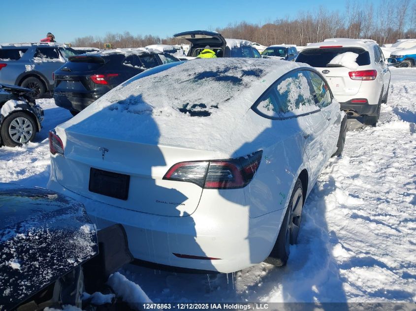 2022 Tesla Model 3 Long Range VIN: 5YJ3E1EB5NF113899 Lot: 12475863