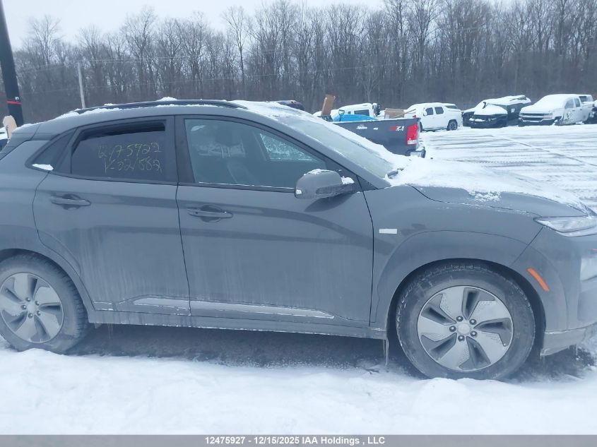 2019 Hyundai Kona Ev Ultimate VIN: KM8K33AG3KU021882 Lot: 12475927