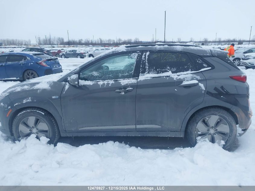 2019 Hyundai Kona Ev Ultimate VIN: KM8K33AG3KU021882 Lot: 12475927