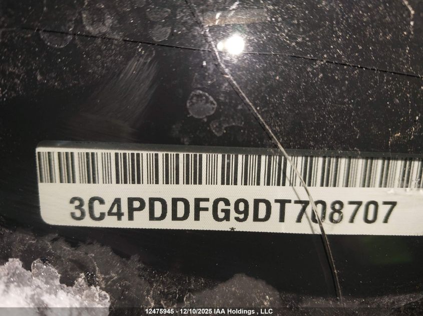 2013 Dodge Journey R/T VIN: 3C4PDDFG9DT708707 Lot: 12475945