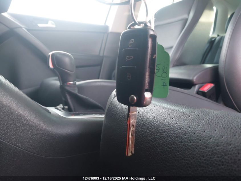 2014 Volkswagen Tiguan Comfortline/Highline/Trendline VIN: WVGJV3AX8EW517663 Lot: 12476003