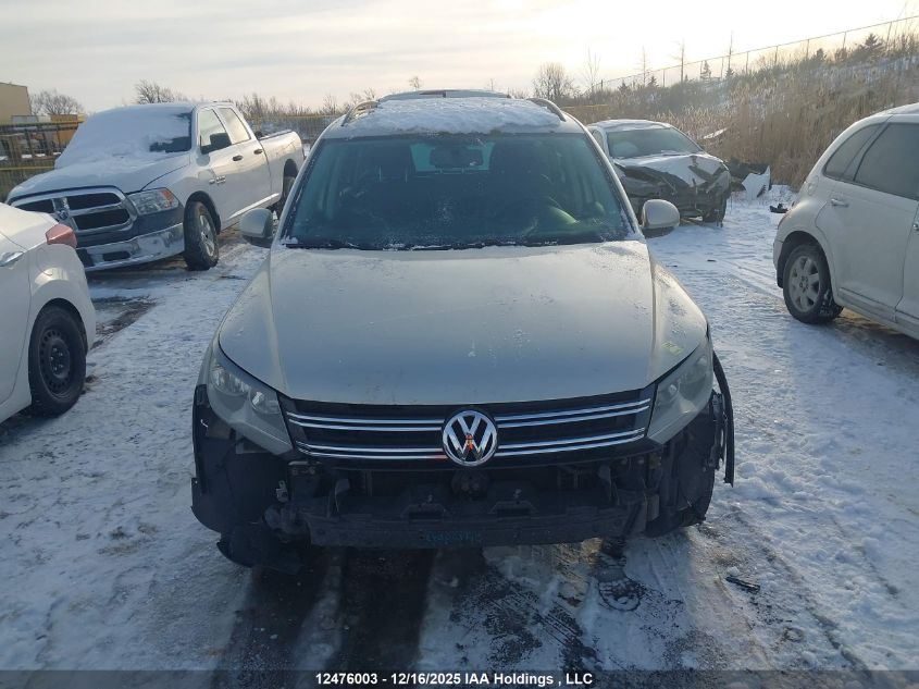 2014 Volkswagen Tiguan Comfortline/Highline/Trendline VIN: WVGJV3AX8EW517663 Lot: 12476003